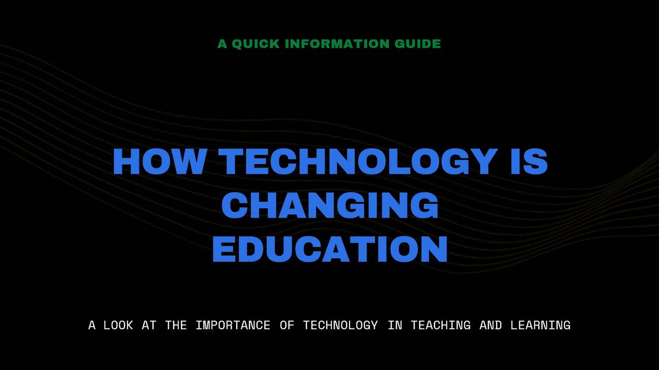 How technology is changing education free powerpoint template google