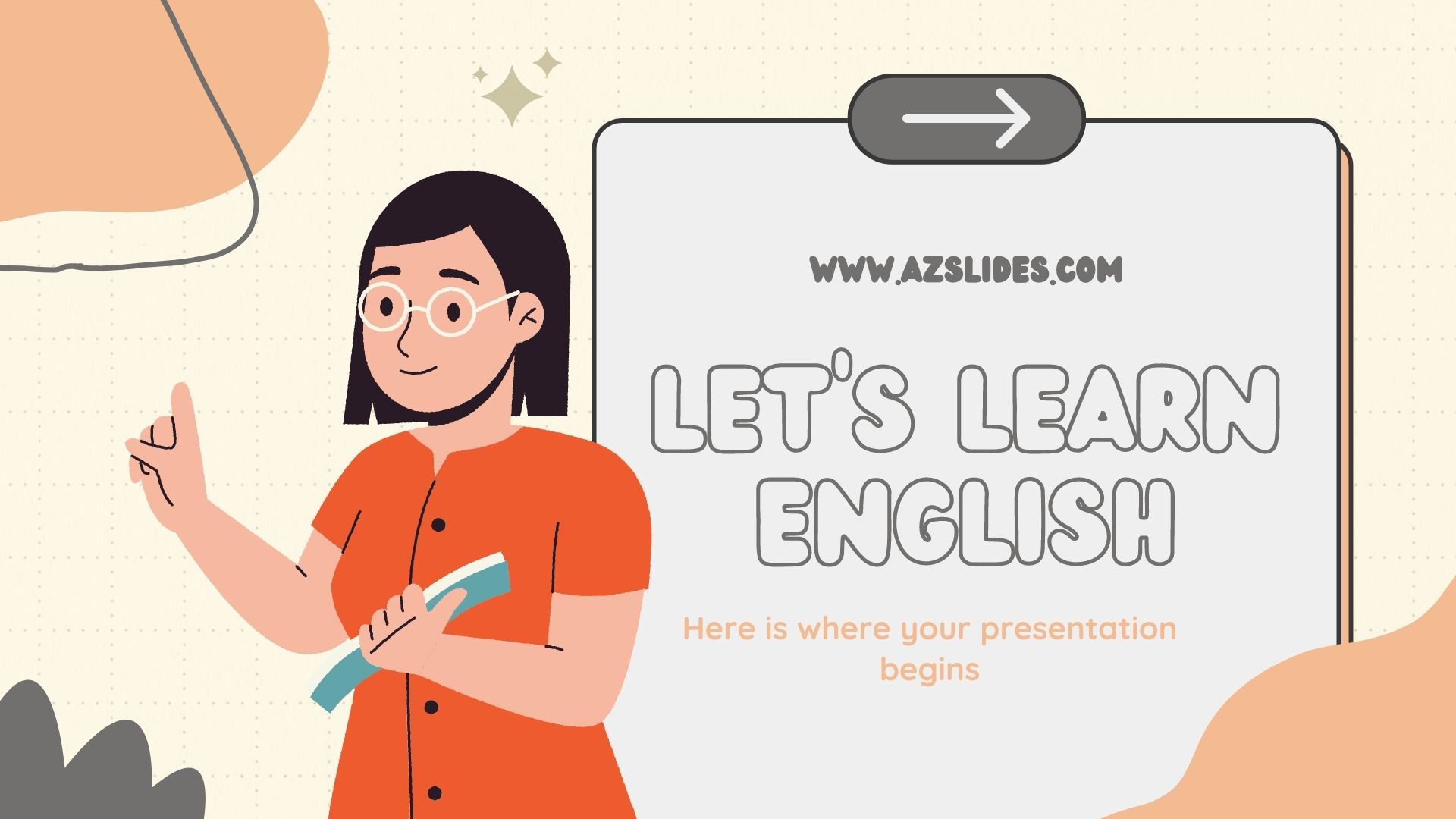 Let's Learn English Free Powerpoint Template & Google Slide themes.