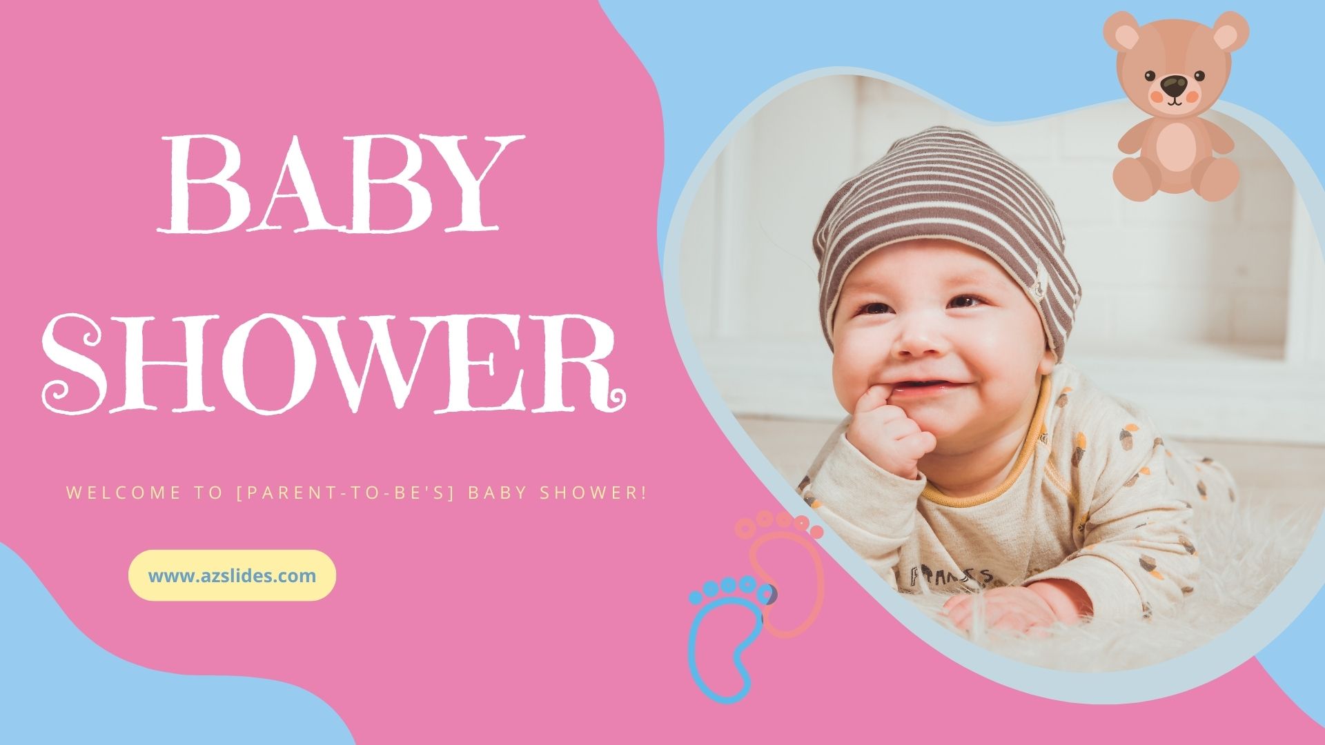 Baby Shower Presentation Free Powerpoint Template & Google Slide themes.