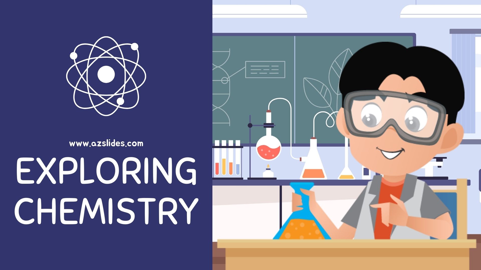 Exploring Chemistry Free Powerpoint Template & Google Slide themes.