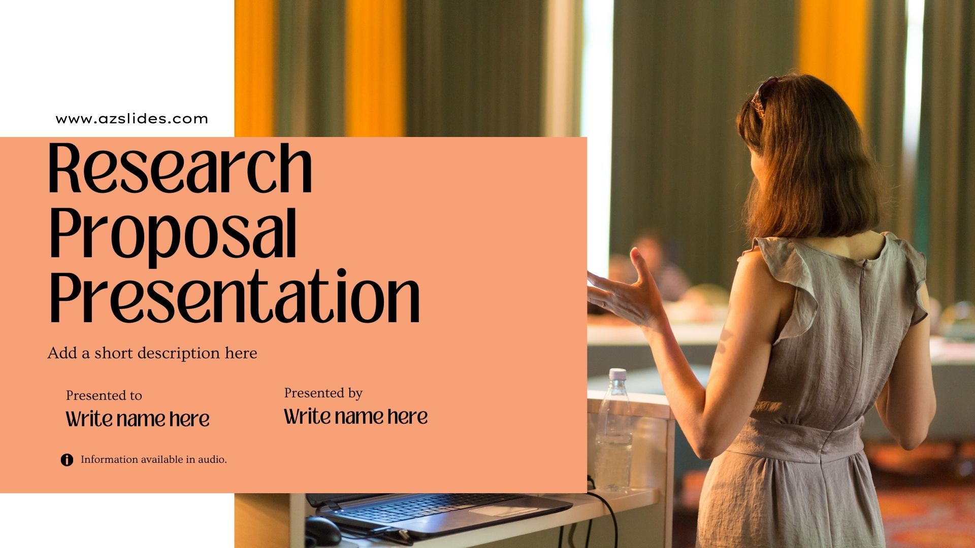Research Proposal Presentation Free Powerpoint Template Google Slide 