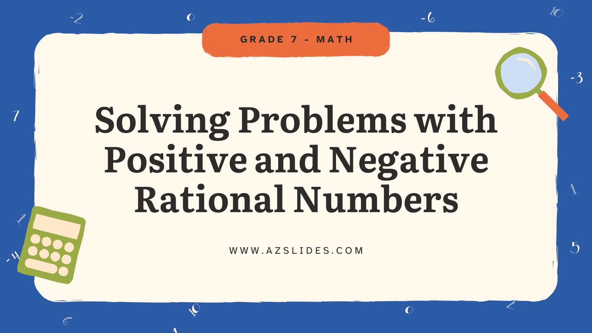 solving-problems-with-positive-and-negative-rational-numbers-quiz